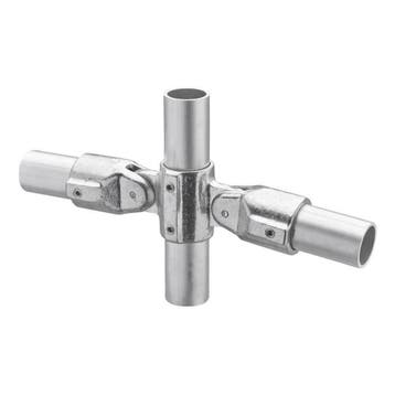 Buiskoppeling Scharnier 180° Ø 27 mm Aluminium, Verzenden, Nieuw