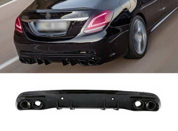 C43 AMG Look Diffuser voor Mercedes Benz C Klasse W205 S205, Ophalen of Verzenden