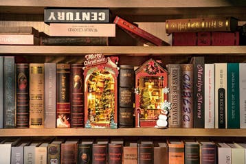 Robotime Book Nook Christmas Indoor Scene Miniatuur Model..., Verzenden, Nieuw