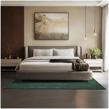 Kortpolig vloerkleed Soft Zone - 140 x 200 cm, groen, Verzenden, Nieuw