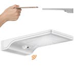 Solar wandlamp Slim - Voordeelset van 3 - Zilver, Zonne-energie, Kunststof, Verzenden, Minder dan 50 watt