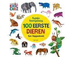 Boek Rupsje Nooitgenoeg - 100 eerste dieren 9789025779283, Verzenden, Zo goed als nieuw
