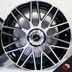 21 inch 5x112 JF Luxury M1033 Black Machined velgen 10J ET42, Auto-onderdelen, Banden en Velgen, Ophalen of Verzenden, Nieuw, Velg(en)