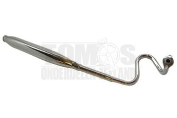 Tomos Uitlaat 18mm Tecno standaard S-bocht snor chroom A3..., Ophalen of Verzenden, Nieuw, Tecno