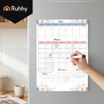 Ruhhy magnetische koelkastplanner 60x45 cm – droog uitwis., Ophalen of Verzenden, Nieuw