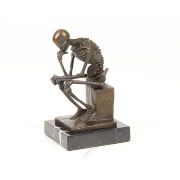 EEN BRONZEN BEELD VAN DE SKELET DENKER (Interieur), Verzenden, Nieuw