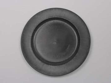 Onderbord Loodlook Rond Basic Grey Grijs 28 cm, Ophalen of Verzenden, Nieuw