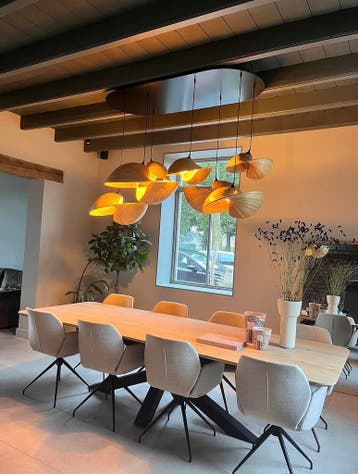 Rechthoekige Eiken Eettafel | Afgeronde Hoeken | Op Maat, Verzenden, Nieuw, Eikenhout