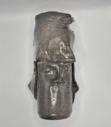 Philippe Gaillard - sculptuur, Gezicht - 29 cm - Keramiek