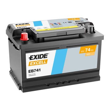 Exide Excell accu | EB741 | 12V 74Ah, Ophalen of Verzenden, Nieuw