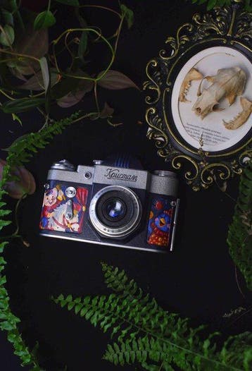 Kristall, KMZ Krasnogorsk Custom painted Analoge camera, Audio, Tv en Foto, Fotocamera's Analoog, Nieuw