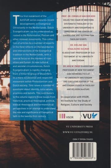Evangelical Theory in Transition / Amsterdam Studies in, Verzenden, Gelezen