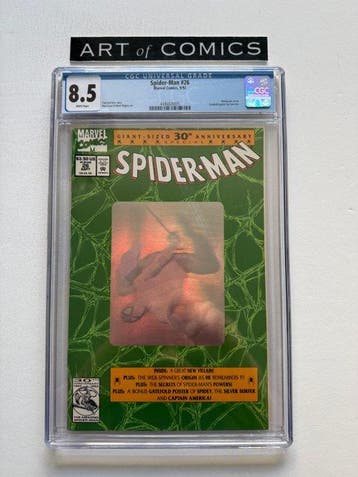 Spider-Man #26 - Hologram Cover - CGC 8.5 - Gatefold Poster, Nieuw