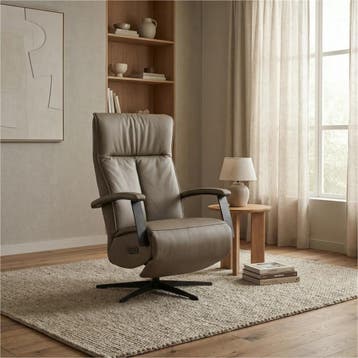 Leren relaxfauteuil met hartbalans Pure - Toledo Moss, Bohemian, Industrieel, Modern, Scandinavisch, Nieuw, Ophalen of Verzenden
