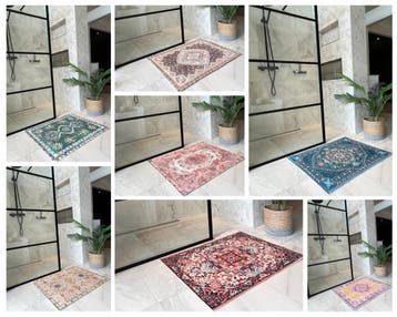 Badmat kelim, rozenkelim, oosterse badmat, badkamer oosters, Verzenden, Nieuw, Overige kleuren, Badmat