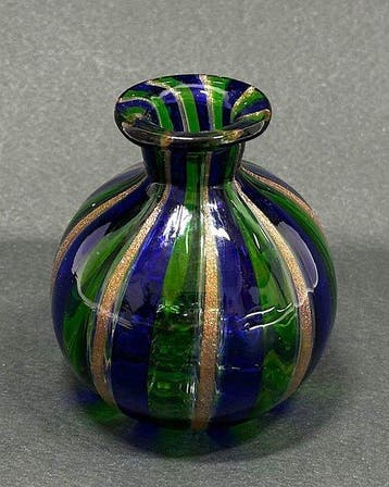 Vasetto Vintage Murano - Anni 60 - Vaas - Glas met cane