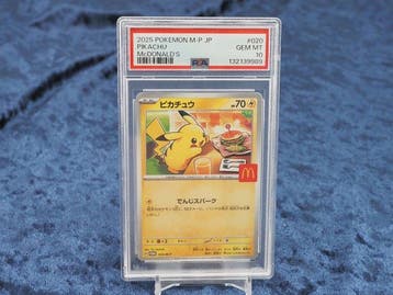 Pokémon - 1 Graded card - Pikachu 020/M-P Promo card, Foil -, Nieuw