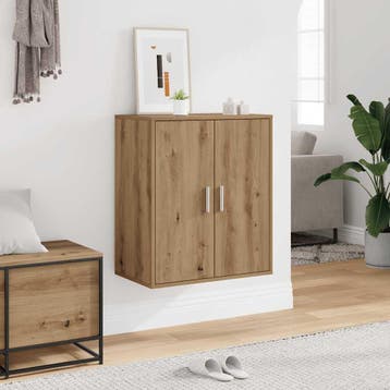 vidaXL Schoenenkast 60x35x70 cm bewerkt hout artisanaal, Verzenden, Nieuw