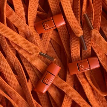 Elastische veters - Oranje • 120  cm x 8 mm, Ophalen of Verzenden, Nieuw