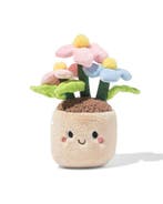 HEMA Knuffel 10x10x21cm bloem pot, Verzenden, Nieuw