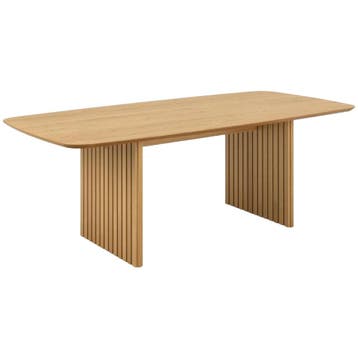 De Rebellenclub Boden Eetkamertafel - 220 X 105 Cm - Eiken -, 100 tot 150 cm, Eikenhout, Ophalen of Verzenden, Zo goed als nieuw