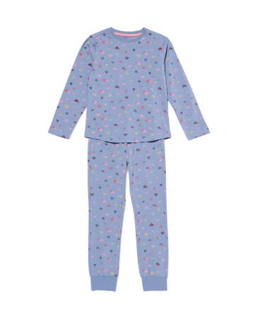 HEMA Kinderpyjama hartjes blauw, Verzenden, Nieuw