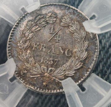 Frankrijk. Louis Philippe I. 1/4 Franc 1837-A, Paris (Zonder