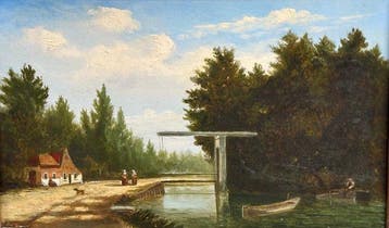 Nederlandse school (XIX) - Hollands landschap