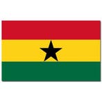 Gevelvlag/vlaggenmast vlag Ghana 90 x 150 cm - Ghana versi.., Ophalen of Verzenden, Nieuw