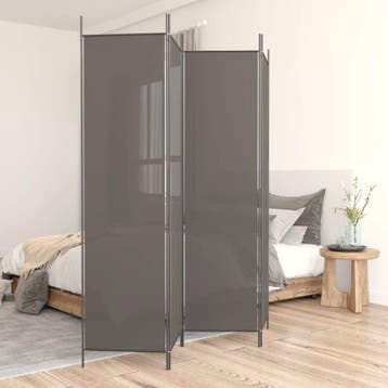 vidaXL Kamerscherm met 4 panelen 200x220 cm stof, Huis en Inrichting, Woonaccessoires | Kamerschermen, Verzenden, Nieuw