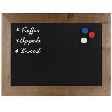 Krijtbord Magnetisch Steigerhout 40x50 cm, Nieuw