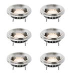 Set van 6 G53 dimbare LED lampen 111mm 12W 600 lm 2700K, Verzenden, Nieuw