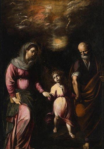 Pietro Martire Neri (1591-1661) - Sacra Famiglia e Trinità o