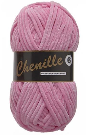 Lammy Yarns Chenille 6 - 720 Donkerroze - Fluweelzacht Gar, Ophalen of Verzenden, Nieuw