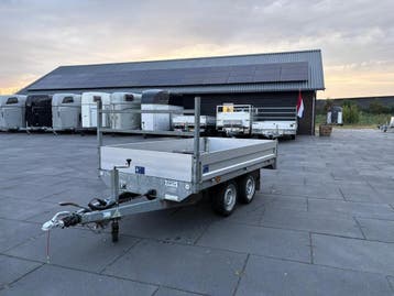 Saris Plateauwagen 270 x 150 cm met vlakzeil in goede staat, Auto diversen, Aanhangers en Bagagewagens, Ophalen, Gebruikt