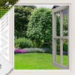 Kesser Raamhor - 100x120cm - Vliegenhor - Wit, Doe-het-zelf en Verbouw, Deuren en Horren, Verzenden, Zo goed als nieuw