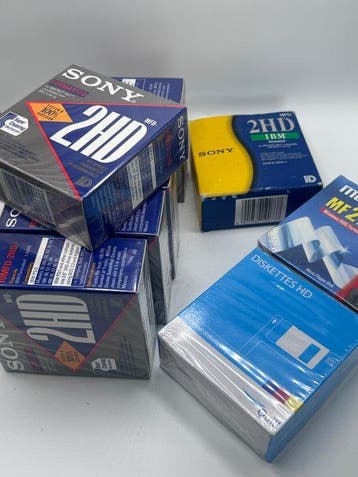 Sony, Maxell - Lot de 80x disquettes 2HD - Computersoftware, Nieuw