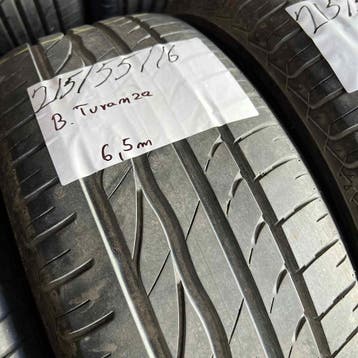 2 x Bridgestone Turanza 215-55-16 Zomerbanden 6,5mm, 16 inch, Ophalen of Verzenden, Band(en), Personenwagen