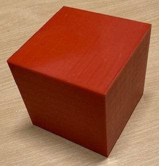 MAB 10 x 10 Kubieke deciliter rood kunststof, Verzenden, Nieuw