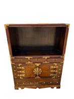 Kabinet - Hout, Messing - Bandaji-stijl kast