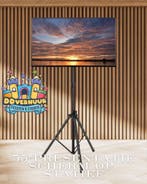 55 presentatiescherm op statief huren – €135 p/dag, Hobby en Vrije tijd, Feestartikelen | Verhuur, Zo goed als nieuw