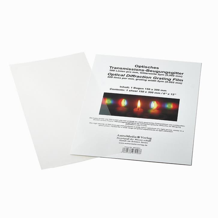 Folie diffractierooster (ofwel tralie raster) 500 l/mm 15x30, Hobby en Vrije tijd, Knutselen, Nieuw, Verzenden