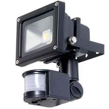 10W LED / PIR schijnwerper Warm Wit, Ophalen of Verzenden, Nieuw