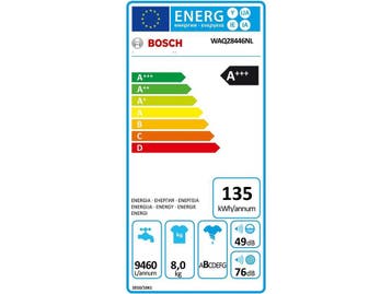 Bosch WAQ28446NL - Wasmachine - 8kg - 1400rpm - EcoPerfect -, Verzenden, Zo goed als nieuw