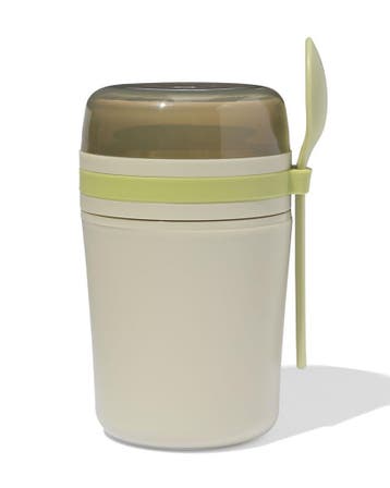 HEMA Yoghurtbeker to go 420ml groen, Verzenden, Nieuw