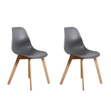 2x Grijze Stoel | Comfort | Nieuw, Huis en Inrichting, Stoelen, Kunststof, Twee, Nieuw, Ophalen of Verzenden