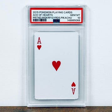 Pokémon Graded card - Ace of Hearts (Pikachu) Poncho, Nieuw