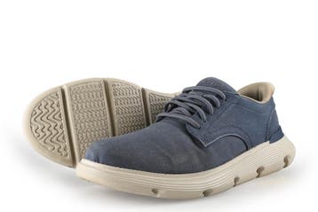 Skechers Instappers in maat 45 Blauw, Overige typen, Zo goed als nieuw, Skechers, Verzenden