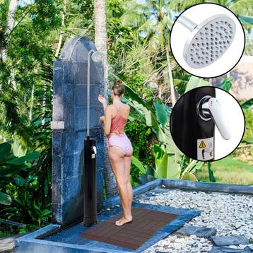 Buitendouche Ampend solardouche met 18 L tank zwart casa.pro, Verzenden, Nieuw