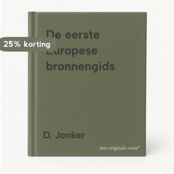 De eerste Europese bronnengids 9789075675184 D. Jonker, Verzenden, Zo goed als nieuw, D. Jonker